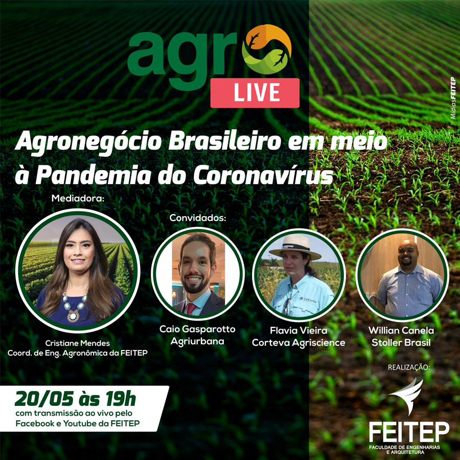 Engenheiros agrnomos falaro ao vivo sobre os desafios e oportunidades do setor